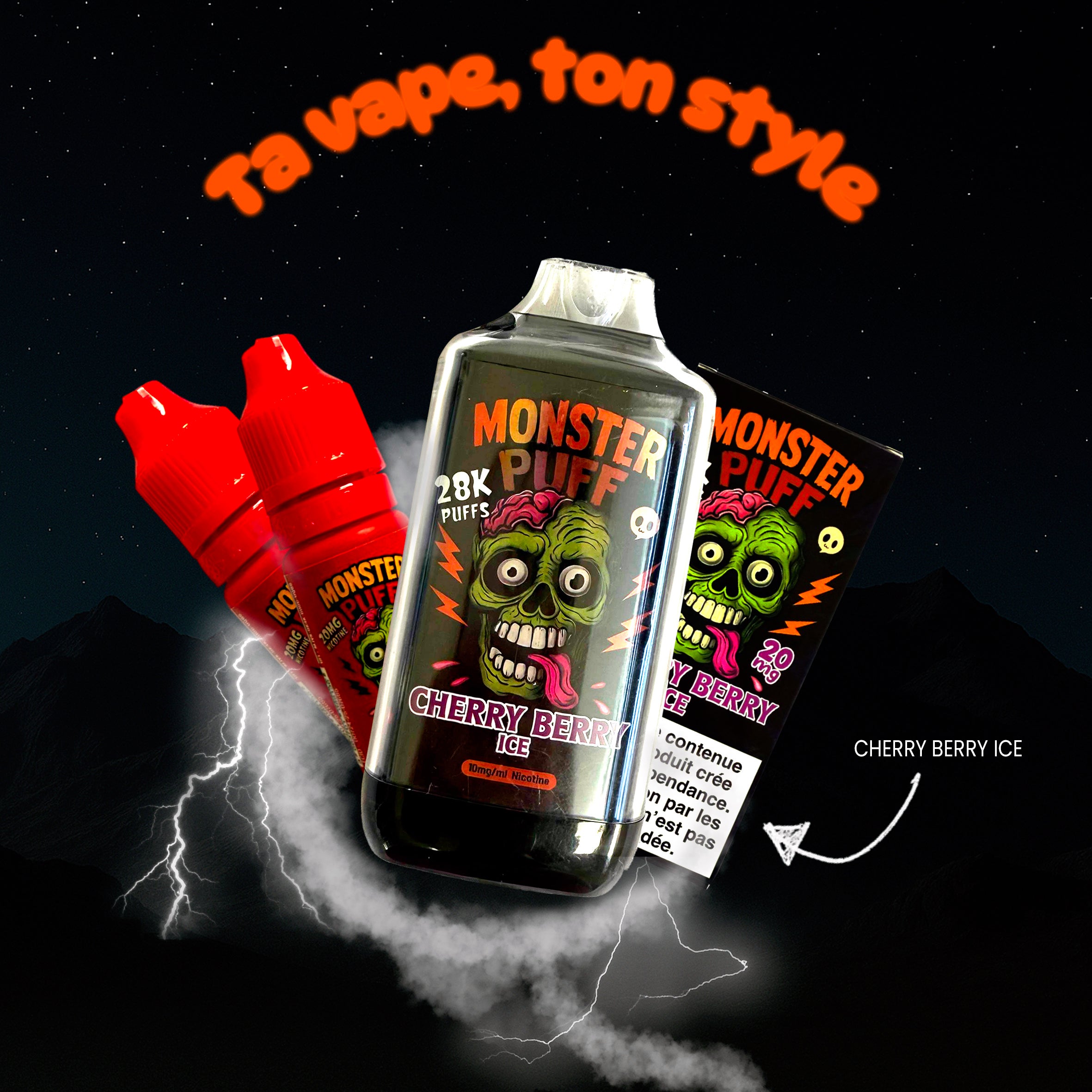 MonsterPuff Cherry berry ice 20MG